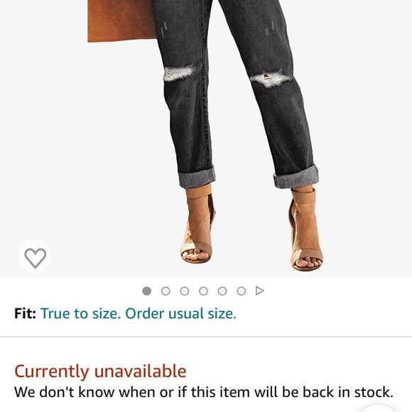 Denim Distressed Jogger-Drawstring Jeans - Picture 4 of 5